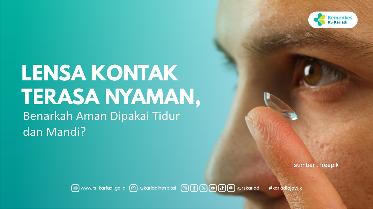 Lensa Kontak Terasa Nyaman Benarkah Aman Dipakai Tidur dan Mandi
