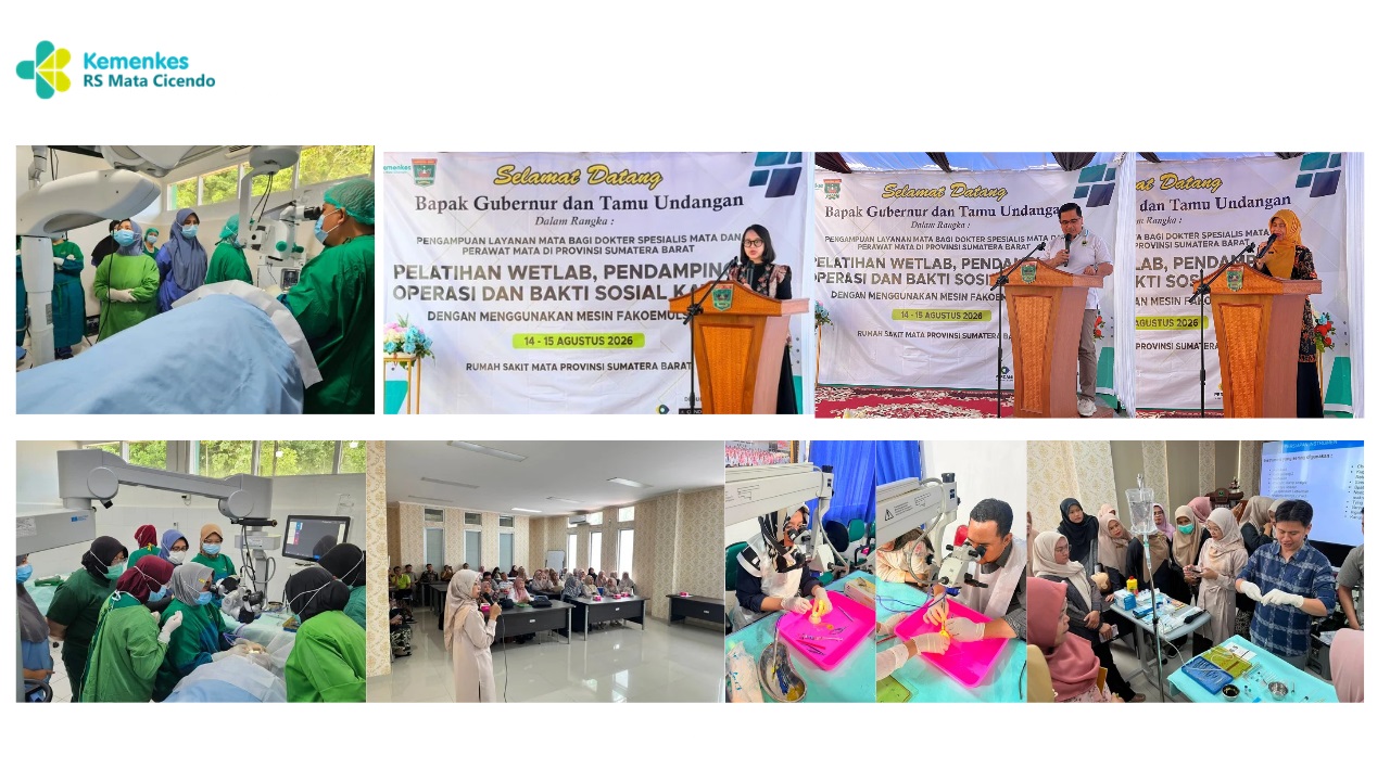 Workshop dan Pendampingan Operasi Katarak sebagai Tindak Lanjut Penandatanganan Nota Kesepahaman dan Perjanjian Kerjasama di Provinsi Sumatera Barat