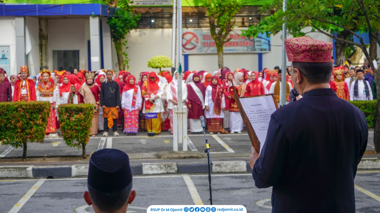 RS M Djamil Gelar Upacara HUT ke 81 Republik Indonesia