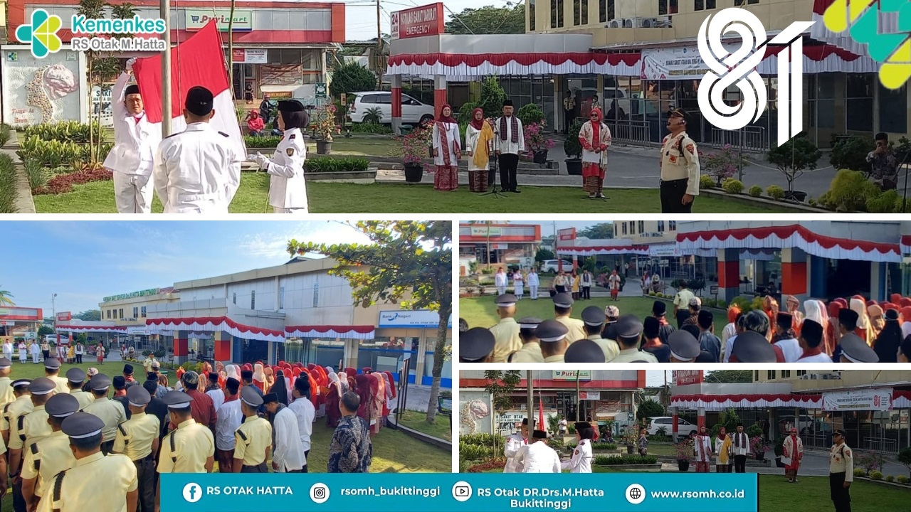 RSOMH Bukittinggi Gelar Upacara HUT ke 81 Kemerdekaan RI Perkuat Semangat Pengabdian dan Pelayanan Kesehatan