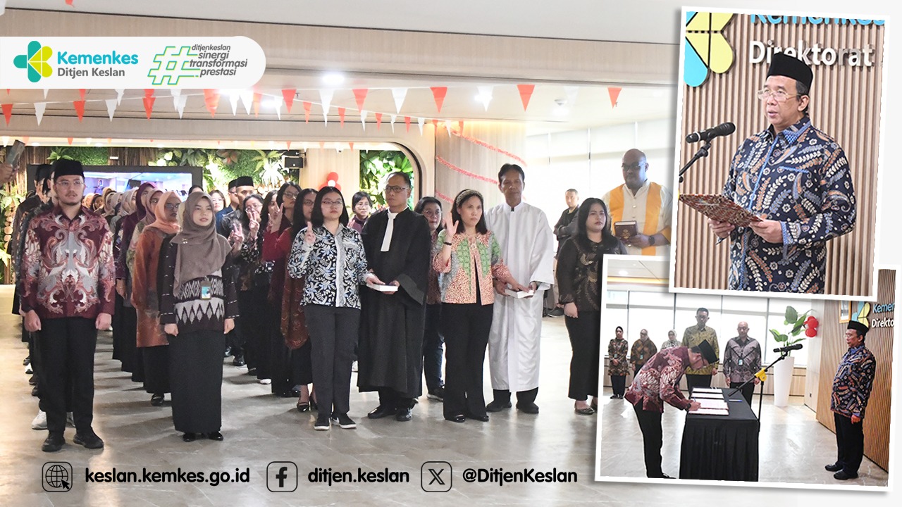 Pengambilan Sumpah dan Pelantikan PNS Ditjen Keslan Langkah Siapkan SDM Unggul Transformasi Kesehatan