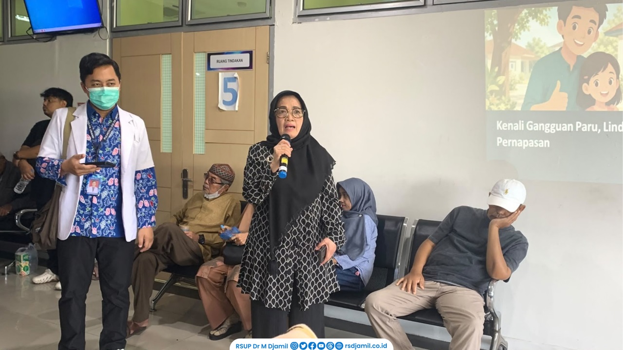 RS M Djamil Ajak Masyarakat Lindungi Kesehatan Pernapasan