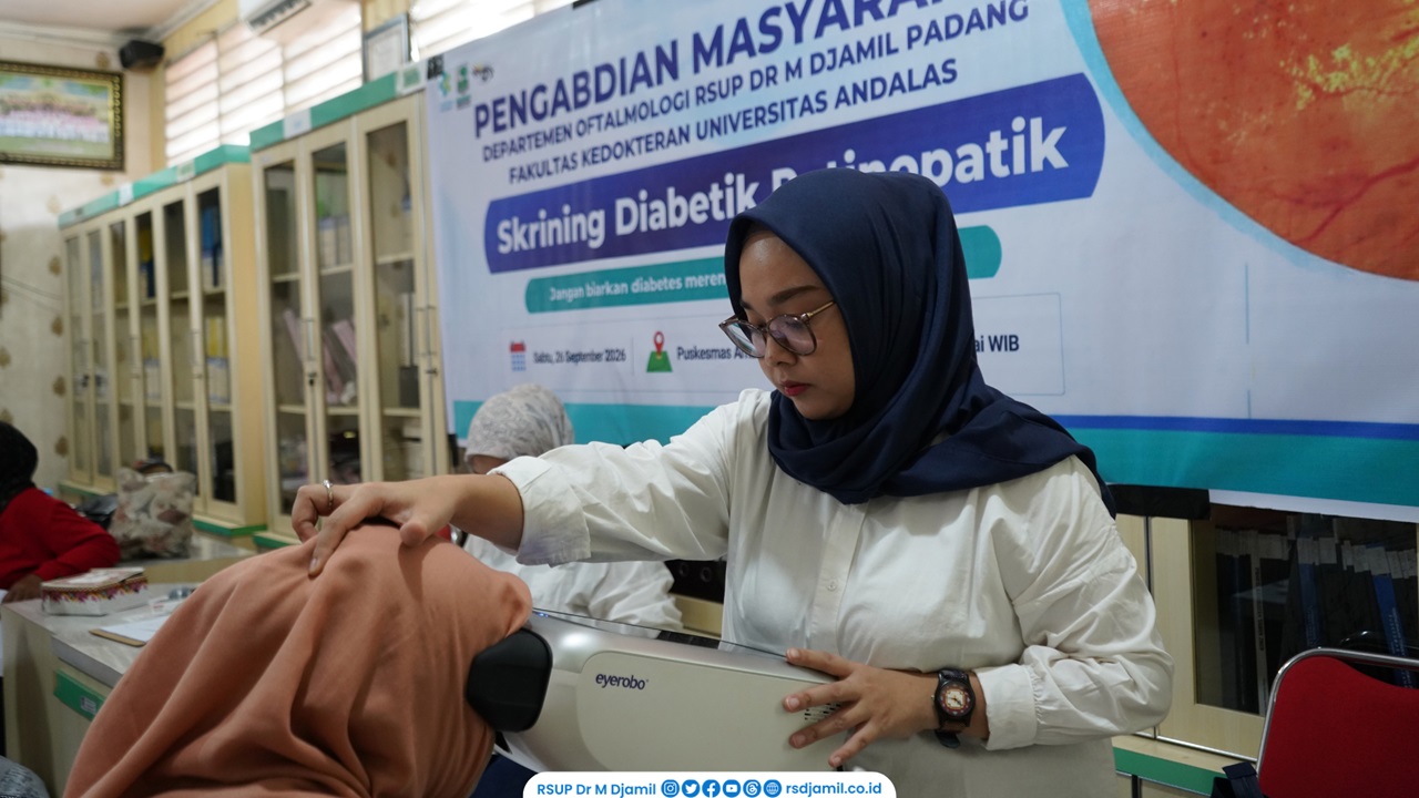 RS M Djamil Bersama Departemen Ophthalmologi Gelar Skrining Retinopati Diabetik