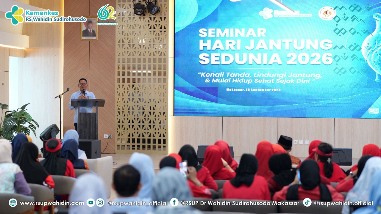 Jaga Kesehatan Jantung Sejak Dini RSUP Dr Wahidin Sudirohusodo Gelar Seminar Hari Jantung Sedunia