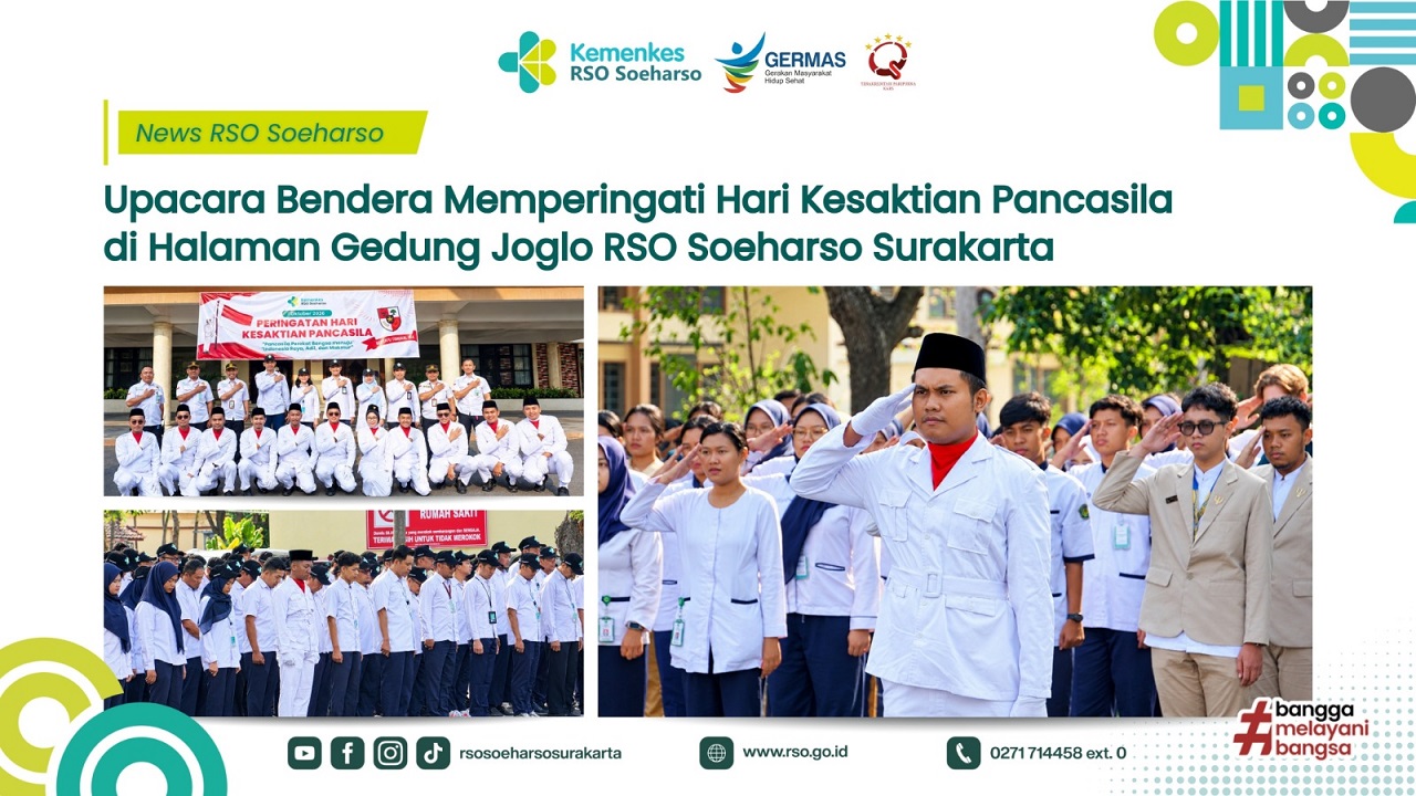 RSO Soeharso Surakarta Gelar Upacara Bendera Peringati Hari Kesaktian Pancasila