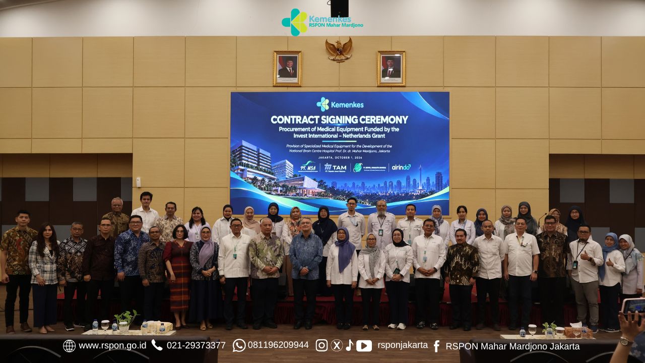 RSPON Mahar Mardjono Jakarta Mantapkan Pengembangan Layanan Melalui Hibah Invest International  Belanda