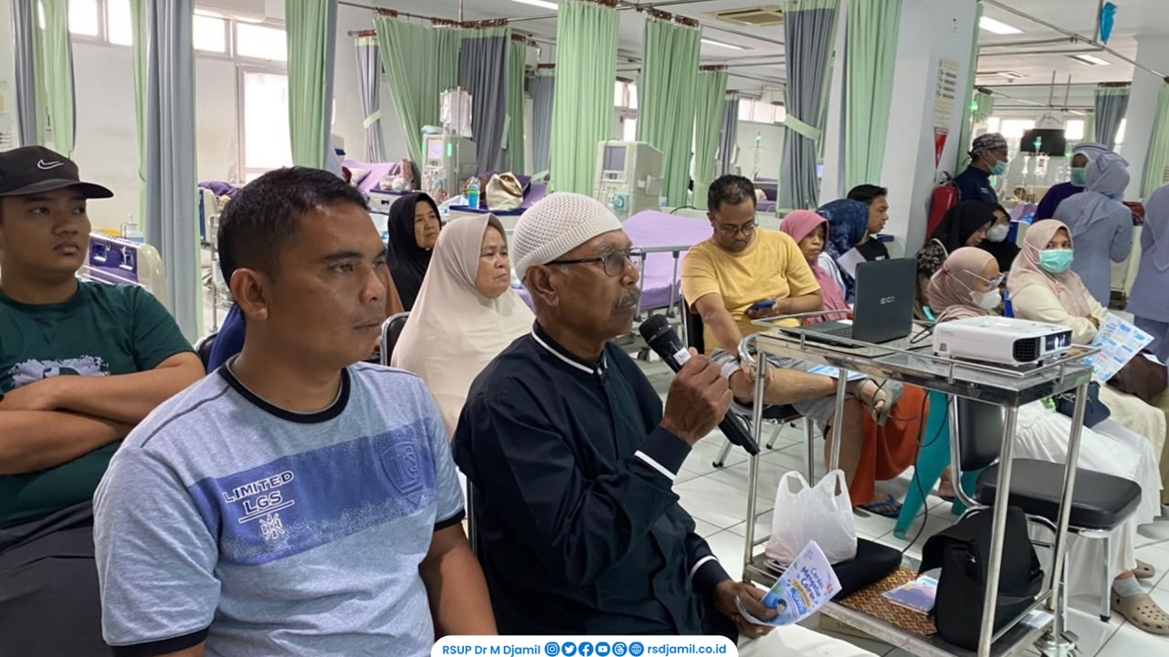 RS M Djamil Ingatkan Pentingnya Pembatasan Cairan Bagi Pasien Cuci Darah