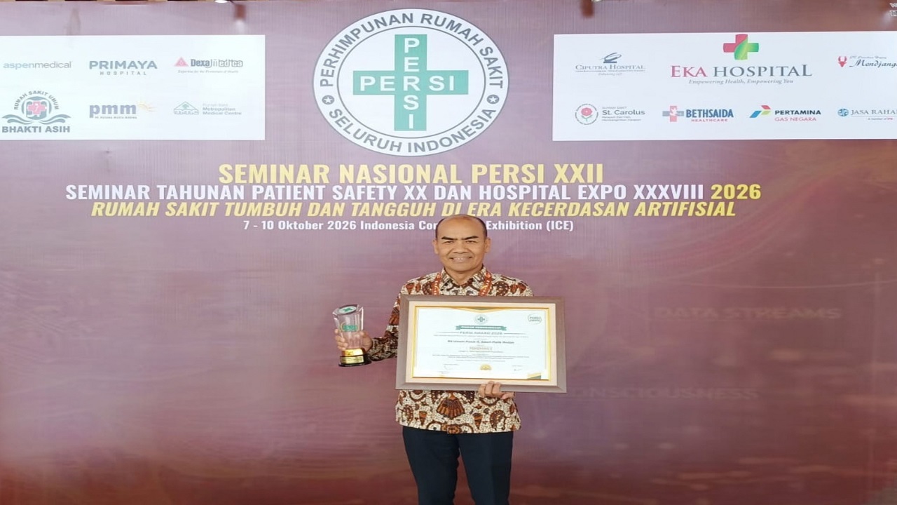 RS Adam Malik Raih 2 Penghargaan Nasional di PERSI Award 2026