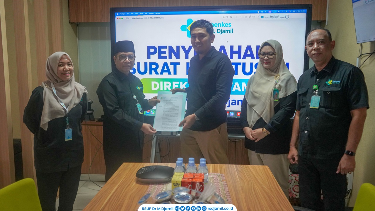 RS M Djamil Lakukan Penyegaran Organisasi Perkuat Tata Kelola Rumah Sakit