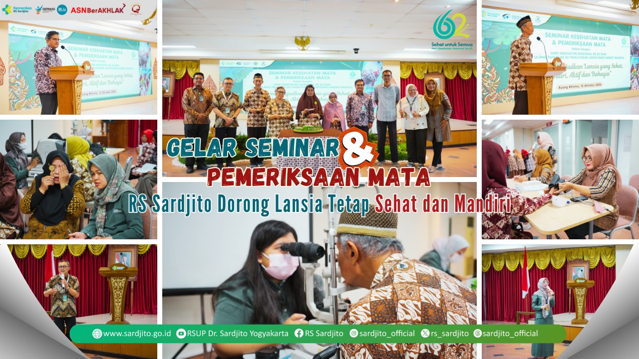 Gelar Seminar dan Pemeriksaan Mata RS Sardjito Dorong Lansia Tetap Sehat dan Mandiri