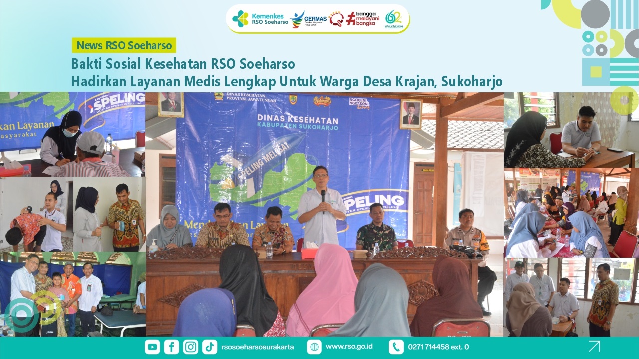 Bakti Sosial Kesehatan RSO Soeharso Hadirkan Layanan Medis Lengkap Untuk Warga Desa Krajan Sukoharjo
