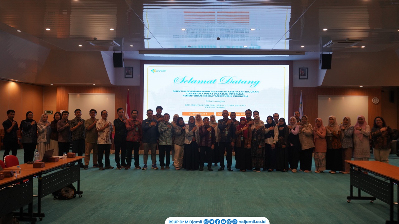 RS M Djamil Jadi Lokus Uji Coba SIM UPD untuk Tingkatkan Mutu Pelayanan Darah