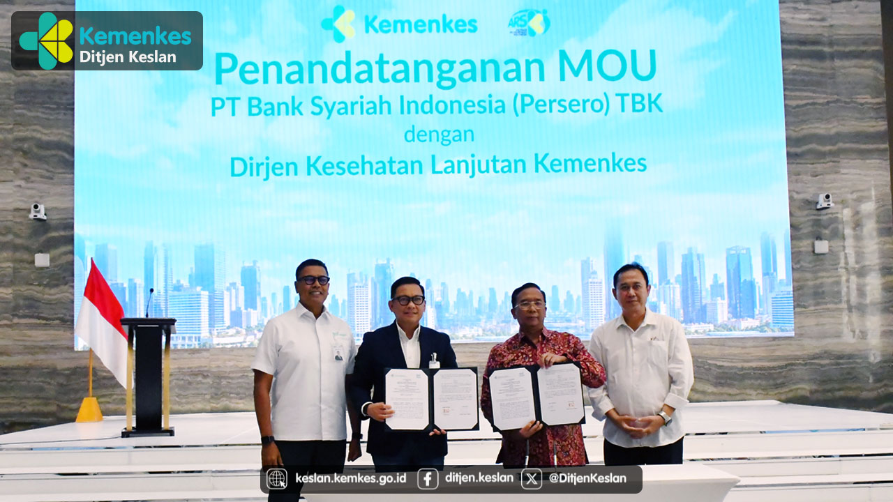 Dirjen Keslan Tandatangani MoU Sinergi Kemaslahatan Kemenkes dengan BSI di Rakor ARSKI