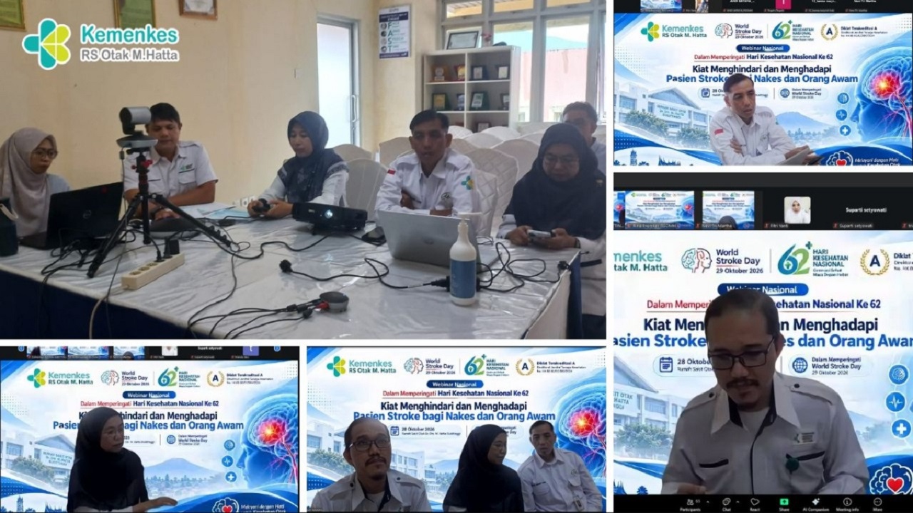Peringati World Stroke Day 2026 dalam Rangka HKN ke 62 RSOMH Bukittinggi Gelar Webinar Nasional tentang Pencegahan dan Penanganan Stroke