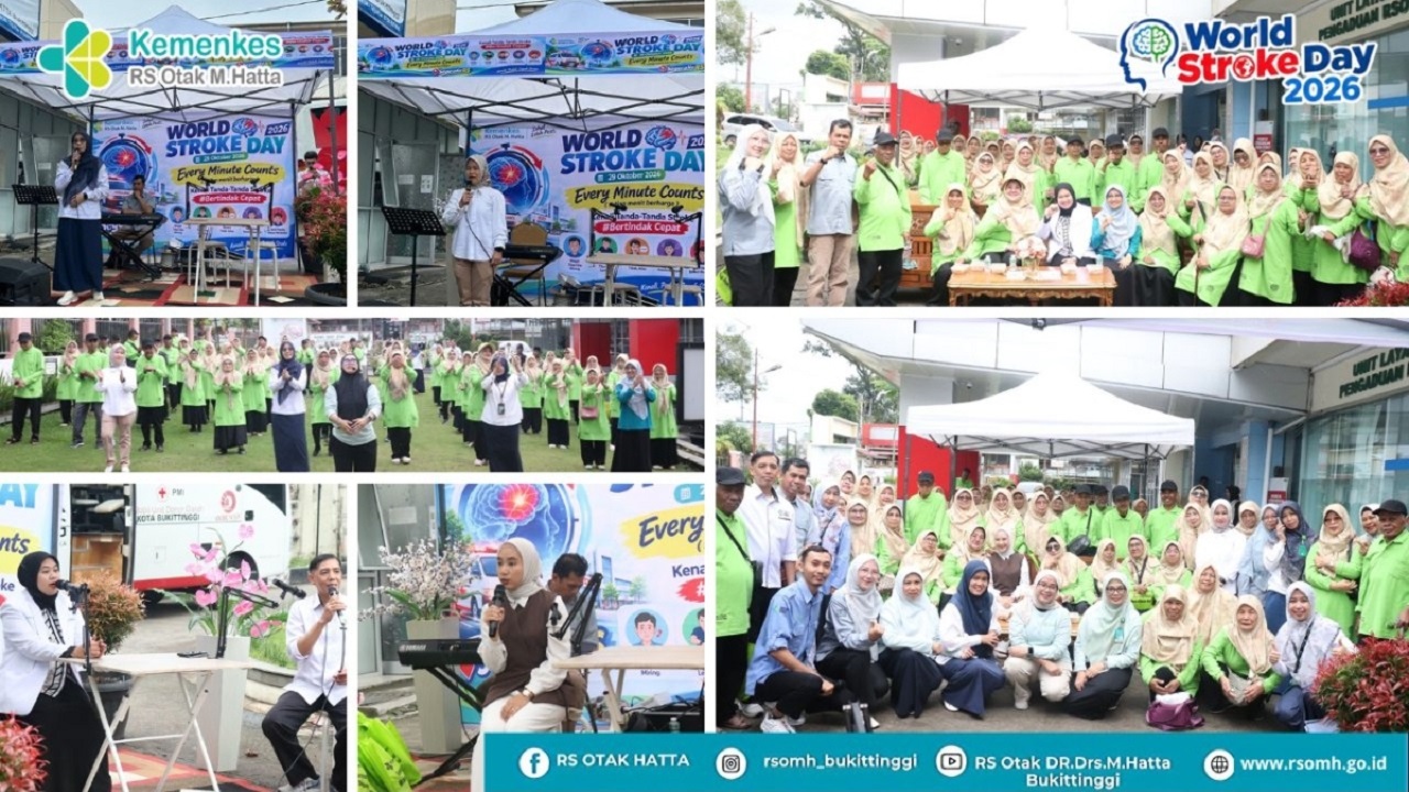 RSOMH Bukittinggi Gaungkan Pesan Every Minute Counts  Dalam Peringati HKN 62 dan World Stroke Day 2026