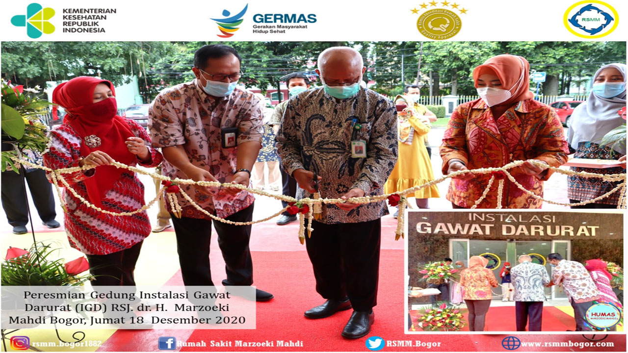 Peresmian Gedung IGD RSJ. dr. H. Marzoek