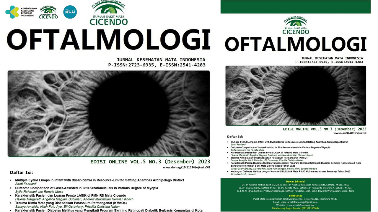 Telah Terbit OFTALMOLOGI :Jurnal Kesehat
