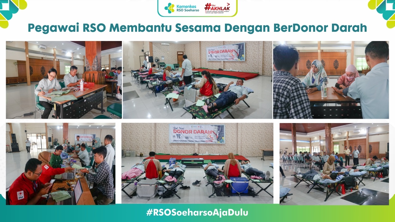 Pegawai RSO Membantu Sesama Dengan Berdo