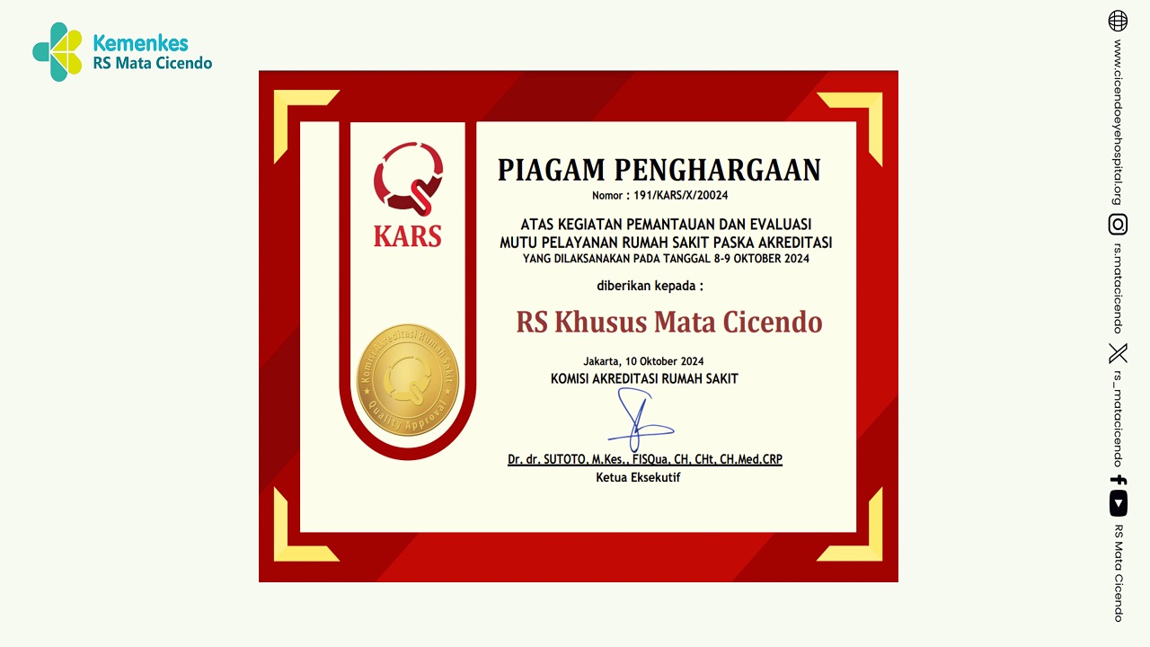 Penghargaan KARS Atas Pemantauan dan Eva