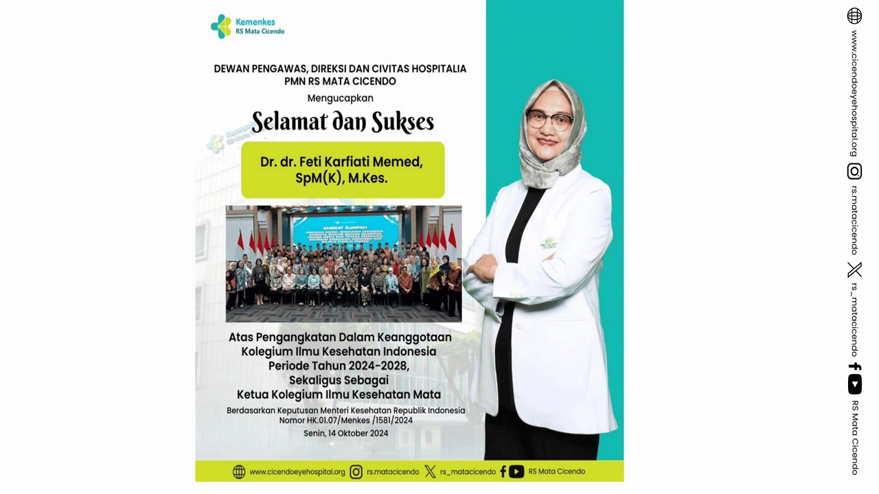 Dokter PMN RS Mata Cicendo Terpilih Menj