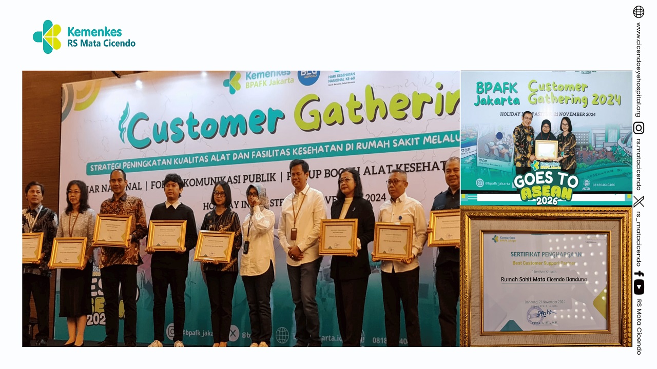 PMN RS Mata Cicendo Bandung meraih Best 